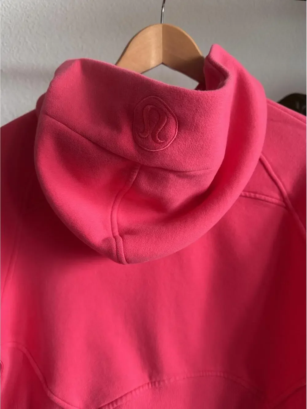 Lululemon Scuba Oversized Half Zip Hoodie Lip Gloss Pink M/L